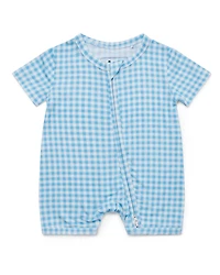 Motette Baby Boys Harbor Gingham Bamboo Sleeper