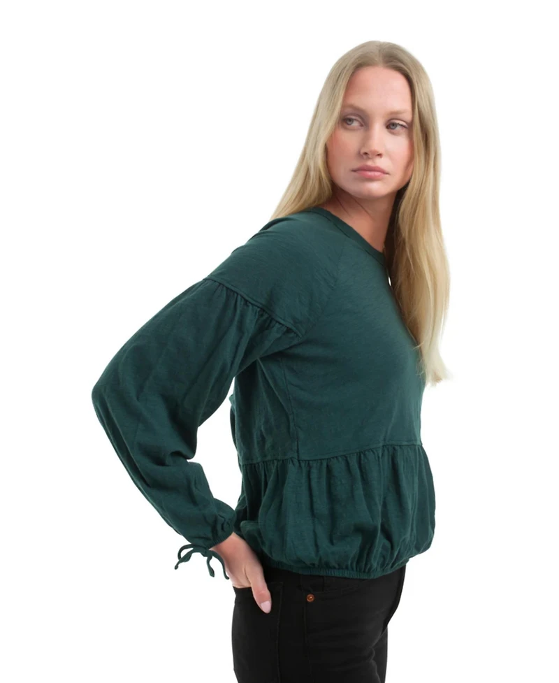 Wilt Clothing Women's Shirred Elastic Hem Tee