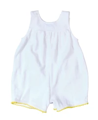 Florence Eiseman Baby Girl Terry Romper With Pom Poms