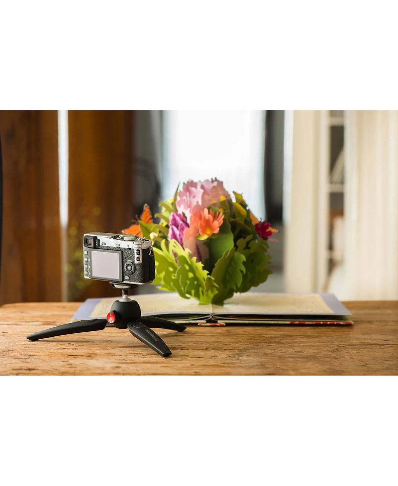 Manfrotto Pixi Evo 2-Section Aluminum Mini Tripod, Black