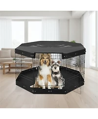 Aostirmotor 30" Foldable Dog Playpen