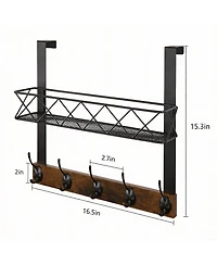 Yigii 5-Hook Over Door Organizer