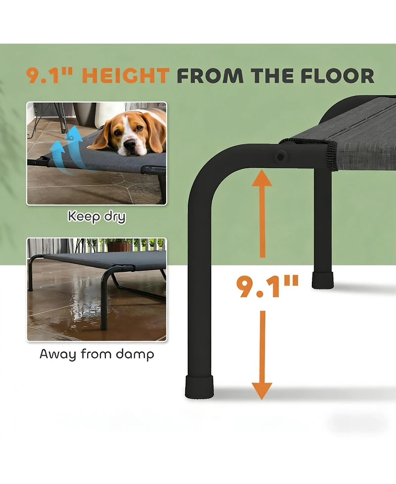 Aostirmotor Elevated Pet Sofa Bed - Modern Raised Lounge for Large Dogs