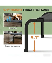 Aostirmotor Elevated Pet Sofa Bed - Modern Raised Lounge for Large Dogs