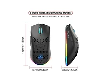 Risokeys Honeycomb Hollow Wireless Gaming Mouse