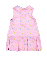 Florence Eiseman Toddler Girls Golf Print Performance Knit Dress