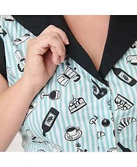 Unique Vintage Plus Cafe Swing Dress