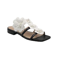 Charles David Womens Caralynn Floral Flat Sandal