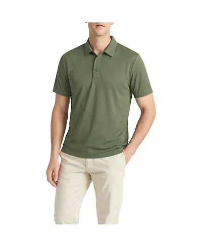 Level 7 Men's Office-Leisure Collection Seamless Polo Shirt Slim Fit