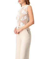 Ivonne Women's Sleeveless Knitted Fringe Top