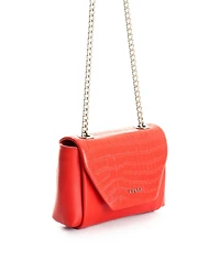 Velez Leather Crossbody Bag with Clasp Closure System