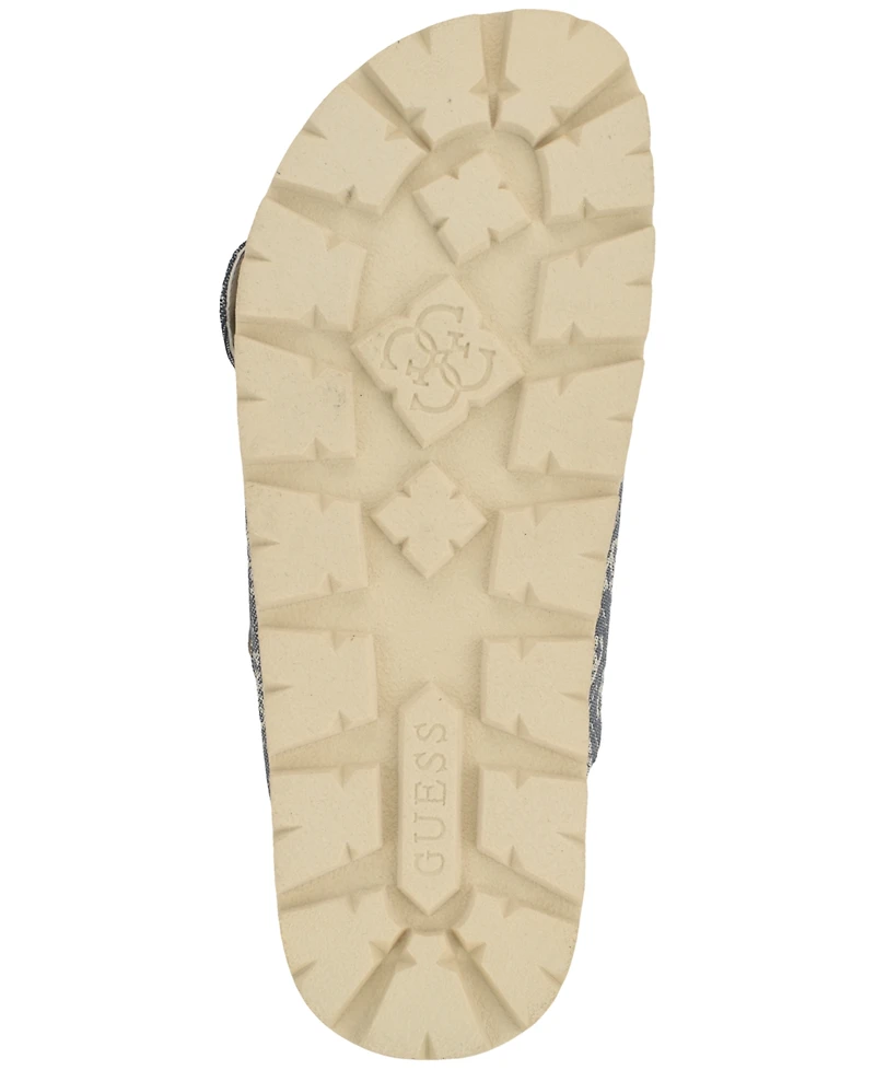 Guess Women's Fasten Double-Buckle Footbed Sandals