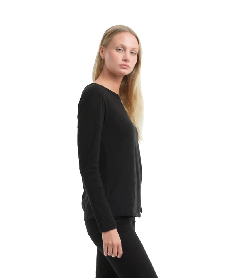 Wilt Clothing Women's Long Sleeve Ruched Side Tee