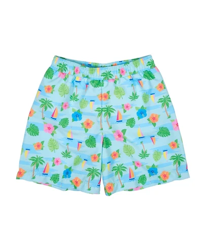 Florence Eiseman Big Boys Tropical Print Swim Trunk