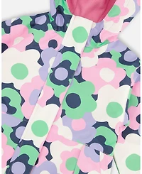 Deux par Girl Two-Piece Mid-Season Outerwear Set Printed Flowers - Toddler