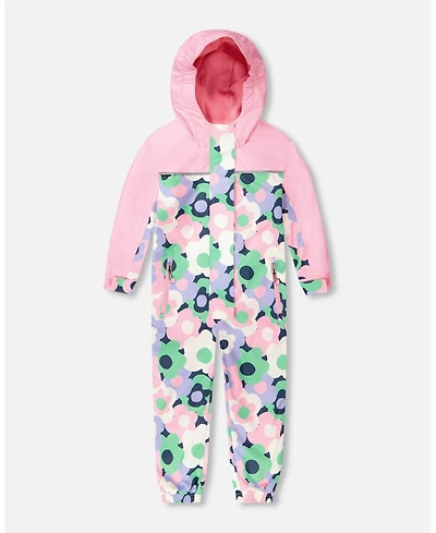 Deux par Big Girls Mid-Season One-Piece Outerwear Printed Flowers