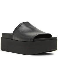 Steve Madden Women's Arwen Flatform Slip-On Slide Sandals