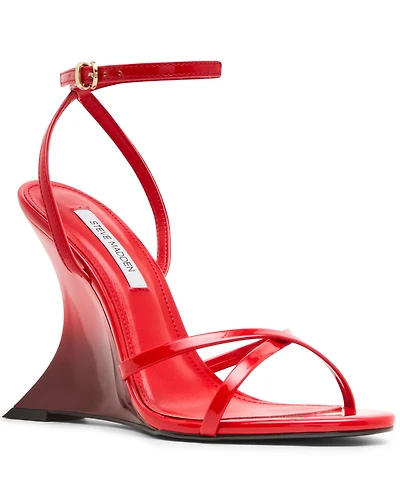 Steve Madden Women's Layers Strappy Almond Toe Wedge Sandals