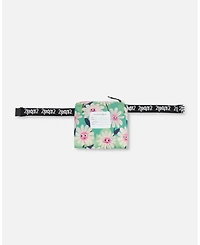 Deux par Girl Packable Windbreaker Polyester Smiling Flower Print - Child