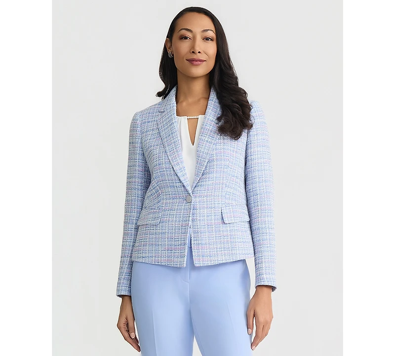 Kasper Women's Tweed One-Button Jacket