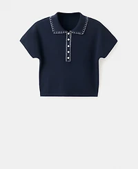 Mango Women's Stitching Detail Polo Neck Sweater