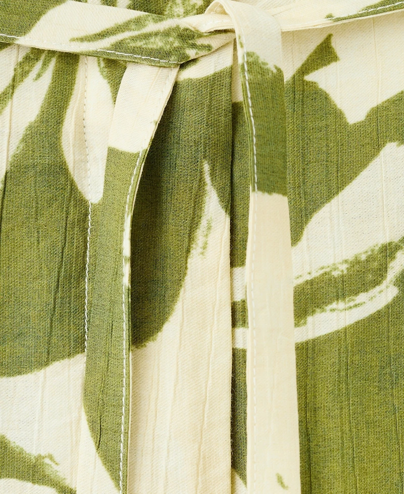 Mango Women's Floral Print Straight Pants