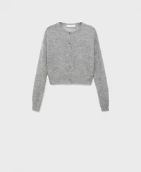 Mango Women's Short Wool Cardigan
