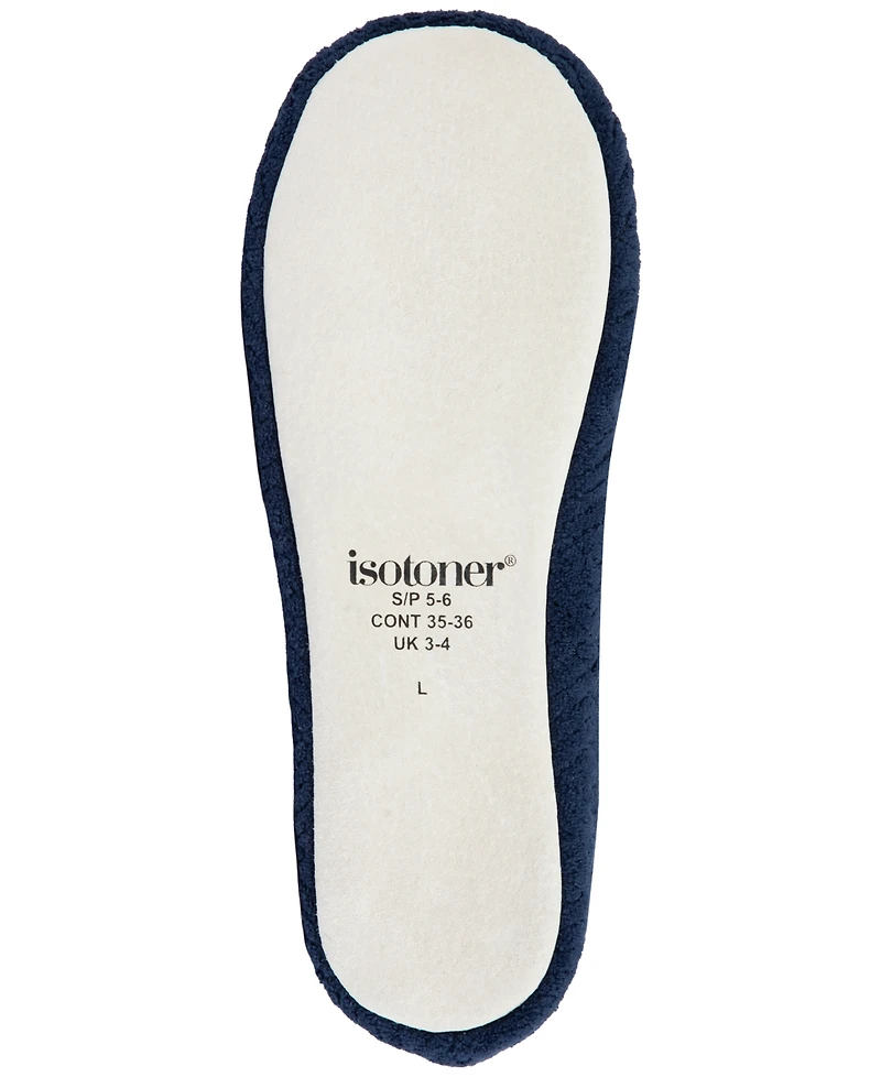 Isotoner Signature Women's Microterry Gemma Pillowstep Ballerina Slippers