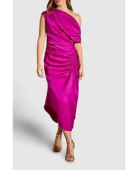 Coast Women's Satin One Shoulder Midi Dress