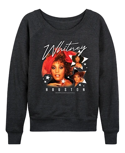 Hybrid Apparel Women's Whitney Houston Stars French Terry Long Sleeve T-shirt