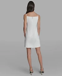 Karl Lagerfeld Paris Women's Scuba Crepe A-Line Dress