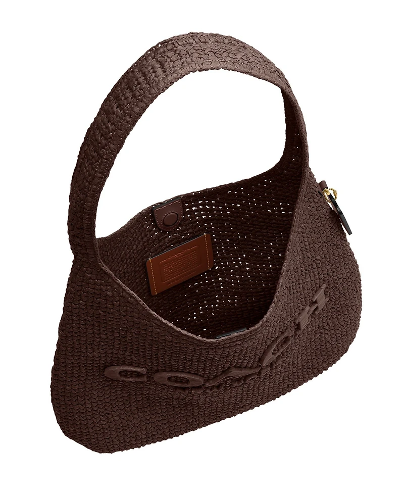 Coach Straw Brooklyn Medium Shoulder Bag 34