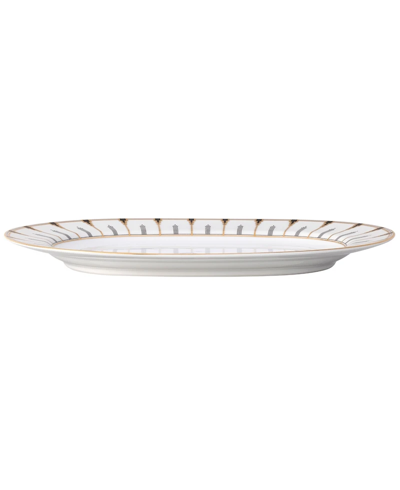 Noritake Empire 14" Gold-Tone Oval Platter