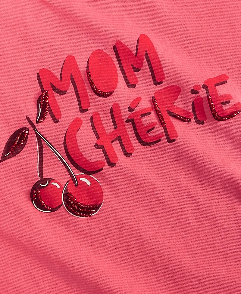 On 34th Women's Cotton Mom Cherie Graphic Tee, Macy's Exclusive