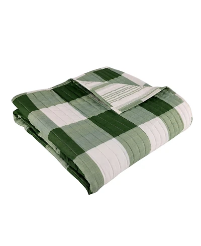 Levtex Camden Buffalo Check Reversible Quilted Throw, 50" x 60"