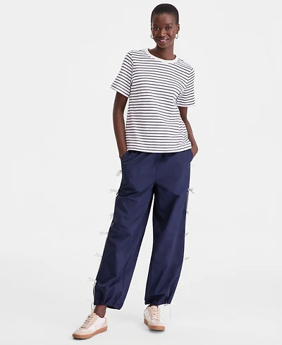 On 34th Women's Essential Crewneck Cotton Short-Sleeve T-Shirt, Macy's Exclusive