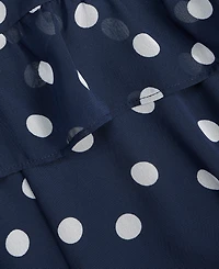 On 34th Women's Scattered Dot-Print Chiffon Ruffle Cape Mini Dress, Macy's Exclusive
