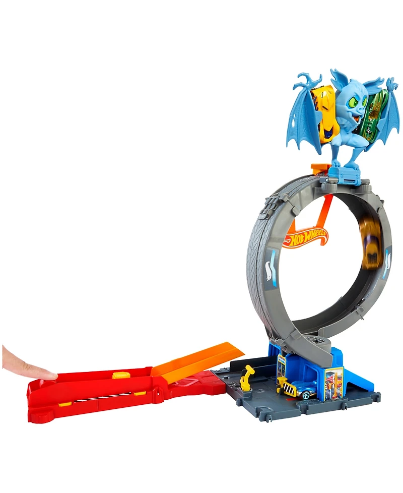 Hot Wheels City Bat Loop Attack Playset