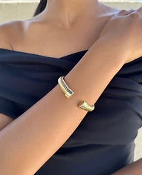 Adornia Gold Omega Coil Cuff Bracelet