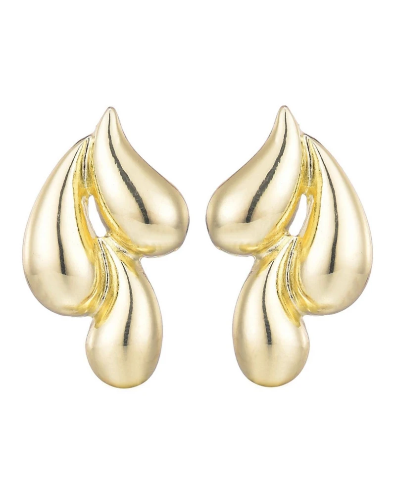 Adornia Gold 3-Teardrop Stud Earrings