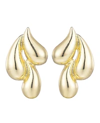 Adornia Gold 3-Teardrop Stud Earrings