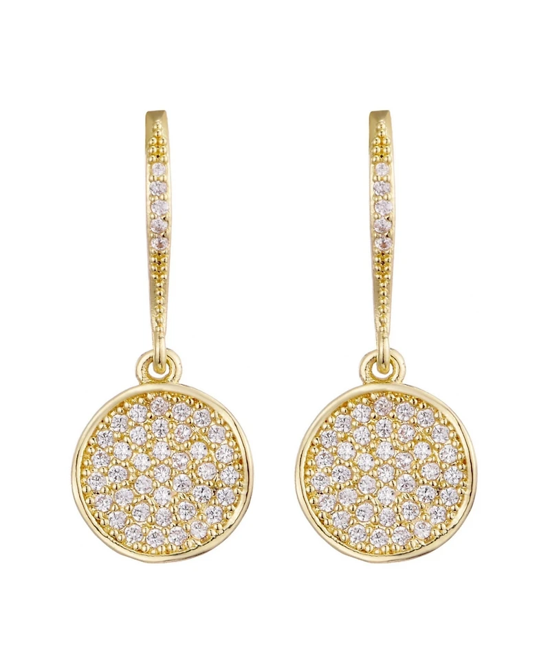 Adornia Gold Cz Wavy Pebble Earrings
