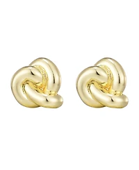 Adornia Gold Chubby Knot Stud Earrings