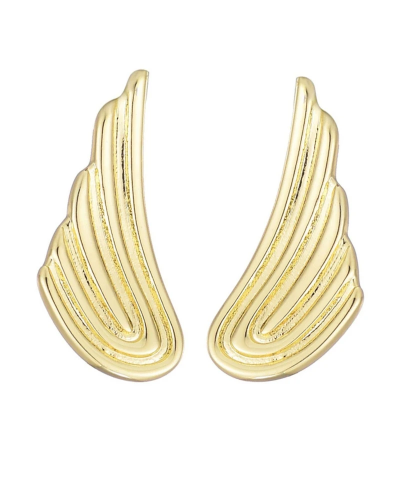 Adornia Gold Winged Statement Earrings