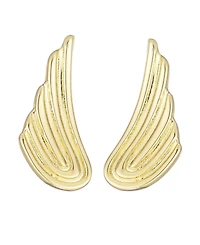 Adornia Gold Winged Statement Earrings