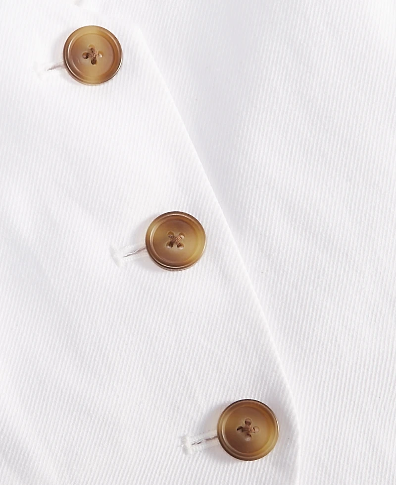 On 34th Women's Linen Blend V-Neck Button-Front Vest, Macy's Exclusive