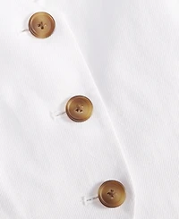 On 34th Women's Linen Blend V-Neck Button-Front Vest, Macy's Exclusive