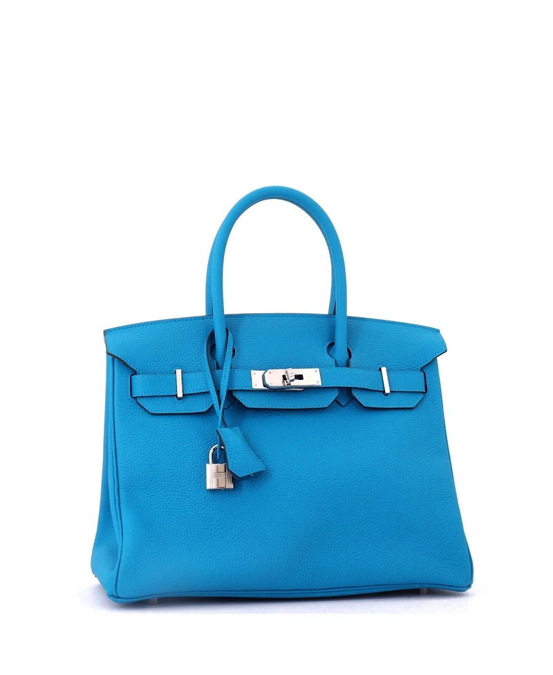 Pre-Owned HERMES Birkin Handbag Togo with Palladium Hardware