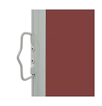 Patio Retractable Side Awning 23.6"x118.1" Brown