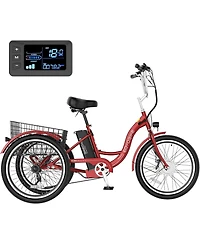 Mooncool 350W Electric Tricycle for Adults with 24" x 2.1" Wheels